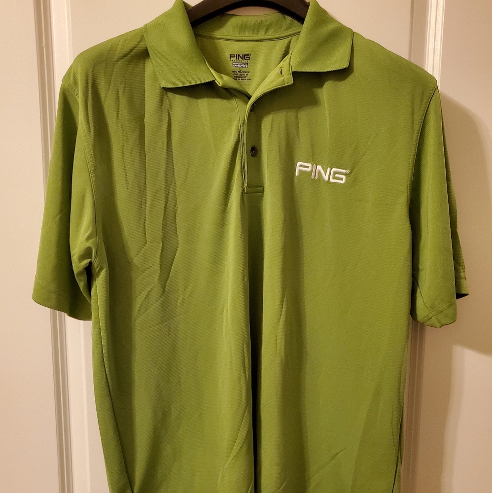 Green PING polo